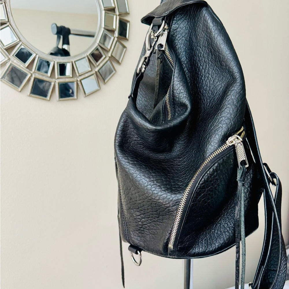 Rebecca Minkoff Julian Textured Black Backpack